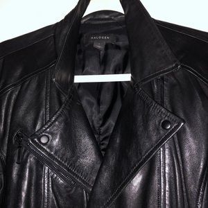Halogen leather jacket